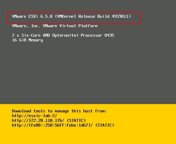 how to install ESXi on hpe server