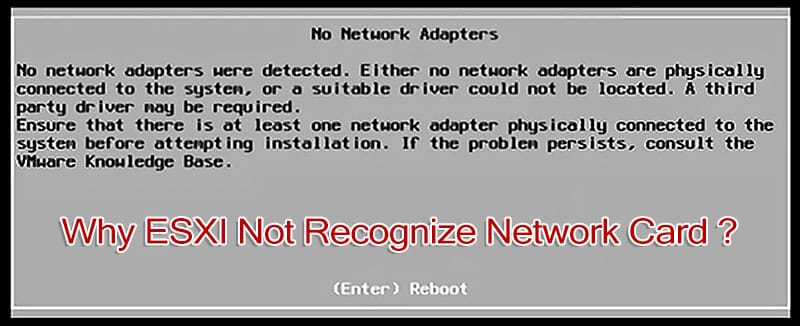 Why ESXI Not Recognize Network Card