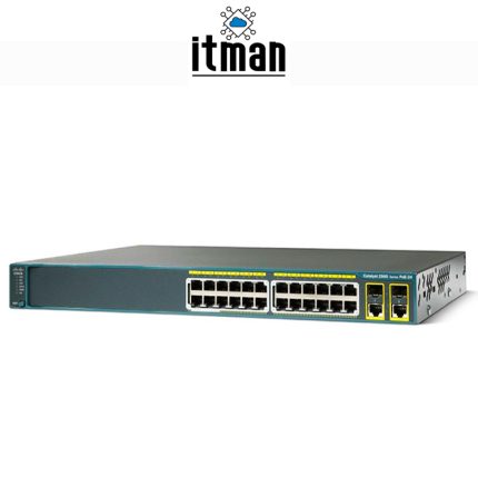 Cisco WS-C2960-24PC-L Network Switch
