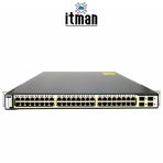 Cisco WS-C3750G-48PS-S Network Switch