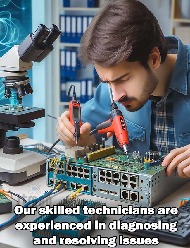 Network switch cisco server hp repair Service dubai