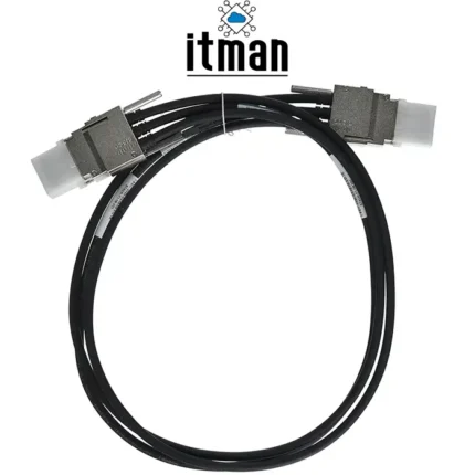 a black cable with white text