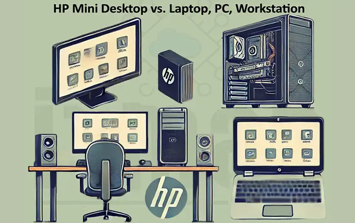 HP Mini Desktop vs Laptop PC Workstation different
