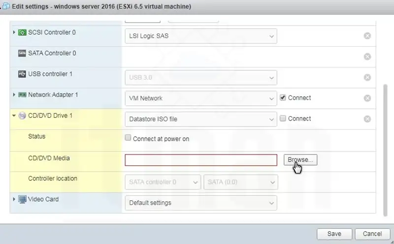 Install Issabel on server ESXI 1