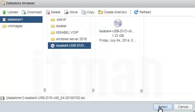 Install Issabel on server ESXI 2