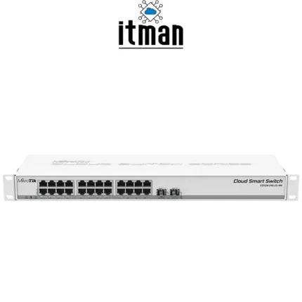 MikroTik CSS326-24G-2S+RM Switch Front view shop
