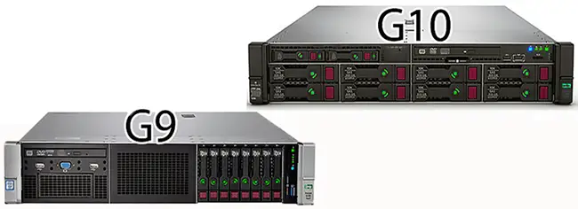 hp gen10 vs gen9 servers