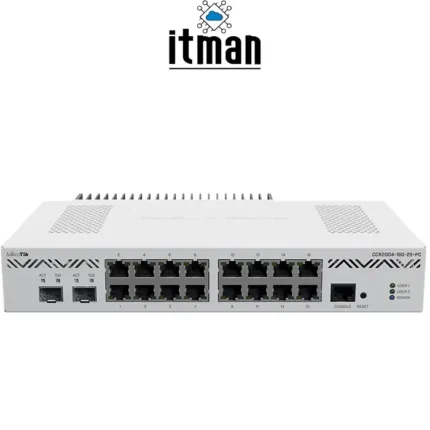 MikroTik CCR2004-16G-2S+PC Ethernet Router front