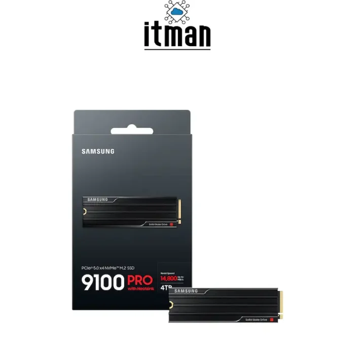 Samsung 9100 Pro 4TB M.2 with Heatsink PCIe 5.0 x4 MZ-VAP4T0CW