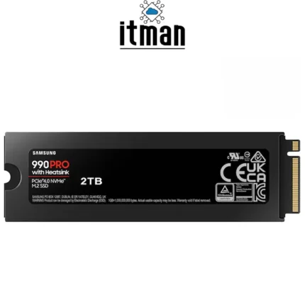 Samsung 990 Pro 2TB M.2 NVMe SSD with Heatsink PCIe 4.0 x4 MZ-V9P2T0CW
