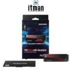 Samsung 990 Pro 2TB M.2 NVMe SSD with Heatsink box