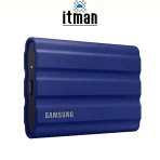 Samsung Portable SSD T7 Shield 1TB Blue side view