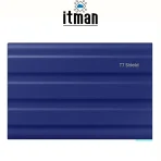 back of Samsung Portable SSD T7 Shield 2TB Blue USB 3.2 Gen 2