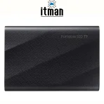 back of Samsung Portable SSD T9 1TB MU-PG1T0BEU