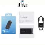 box of Samsung Portable SSD T5 Evo 8TB External Solid State Drive MU-PH8T0SEU