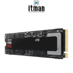 right view Samsung 9100 Pro 4TB M.2 NVMe SSD MZ-VAP4T0BW