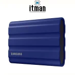 right view Samsung Portable SSD T7 Shield 1TB Blue MU-PE1T0R EU