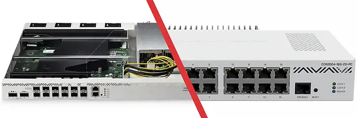 CCR2116 vs CCR2004 MikroTik Giants
