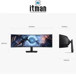 Samsung Odyssey G9 G91F 49inch DQHD dimensions
