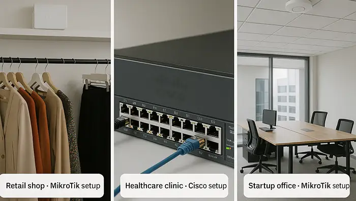Case studies of Cisco vs MikroTik in UAE businesses Network Installation
