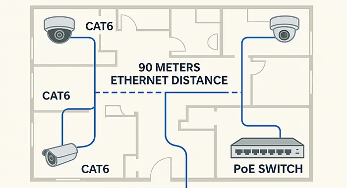 CCTV Network Installation chart