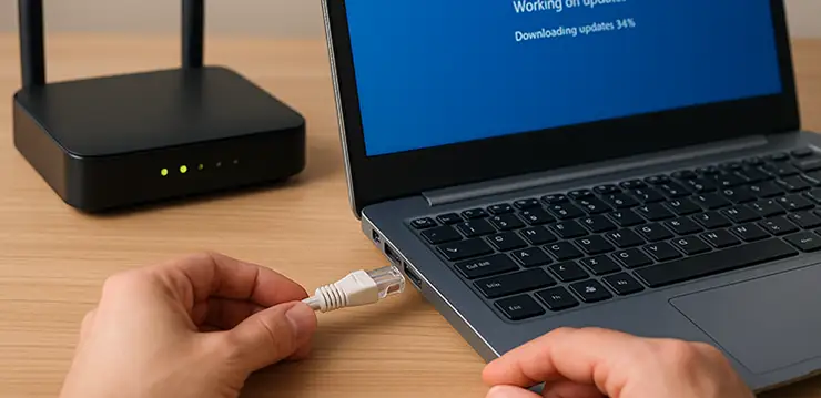 How to Fix Windows Update Stuck Issues Check the Internet Connection