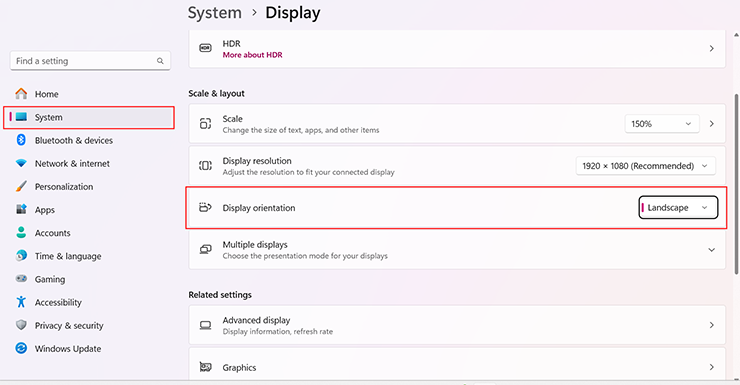 Rotate Your Screen in Windows