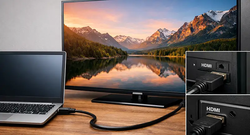 How to Connect a Laptop to a TV with HDMI