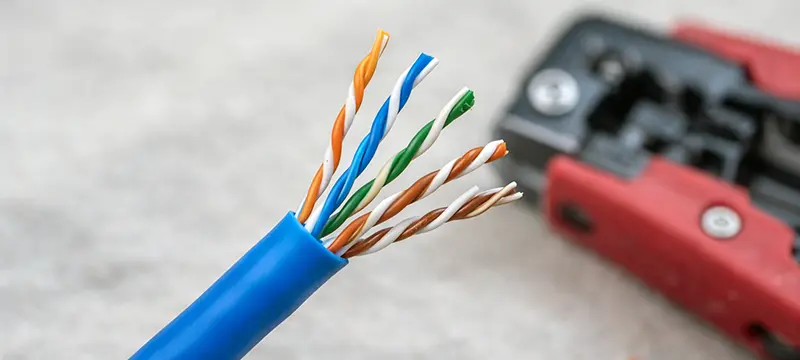 Cable Jacket Stripping for RJ45 Keystone