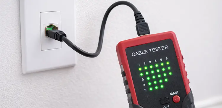 Testing the Wall Network Outlet After Installation