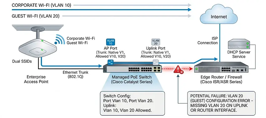 Check the Access Point's VLAN Configuration -1
