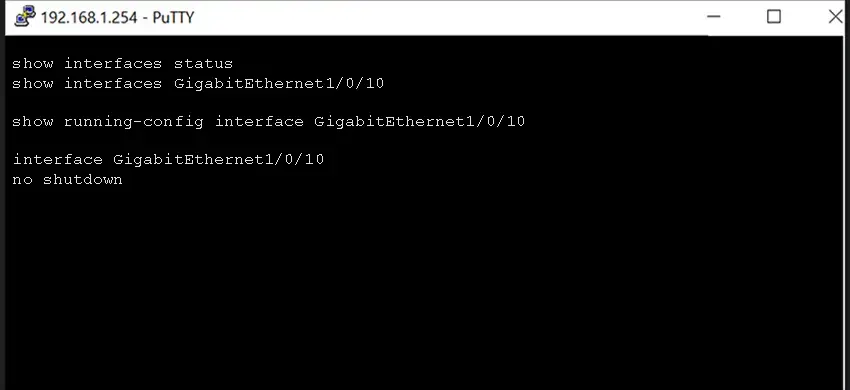 Cisco Switch Port Is Down Error
