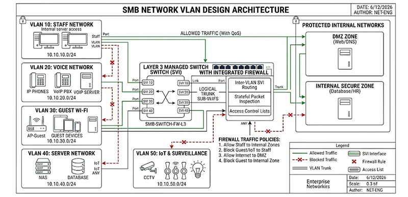 Inter-VLAN Routing & Firewall -1