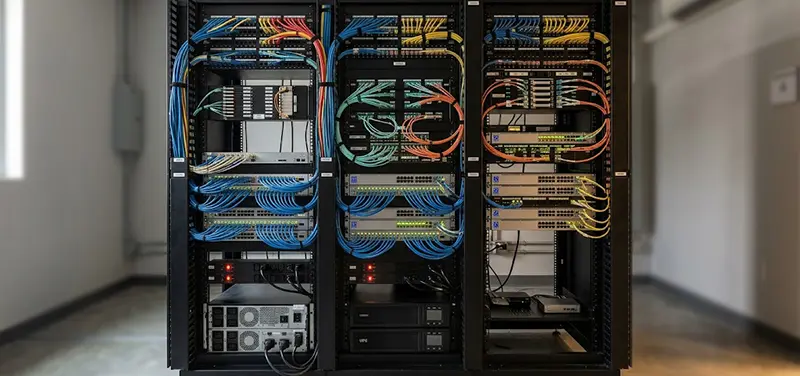 Network Switches Server Rack Hotel Network Installation in Dubai