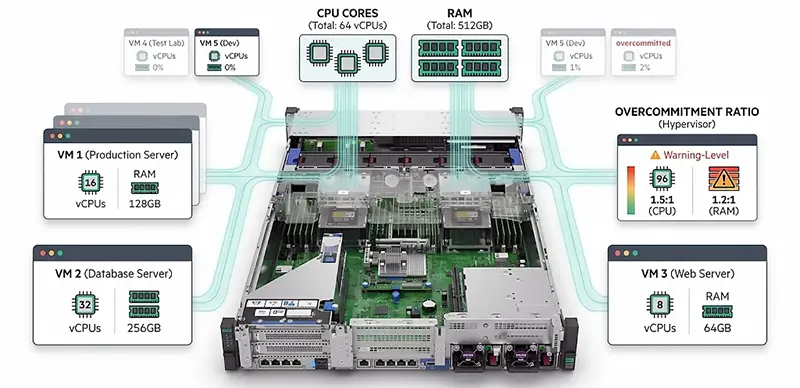 RAM Has a Major Impact on VMs Capacity