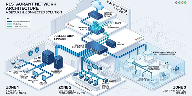 Restaurant WiFi architecture