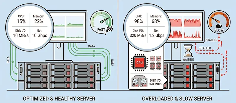 Server Fast vs Server Slow
