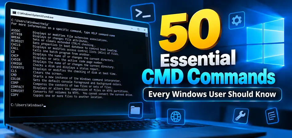 50 Essential CMD Commands Every Windows User Should Know