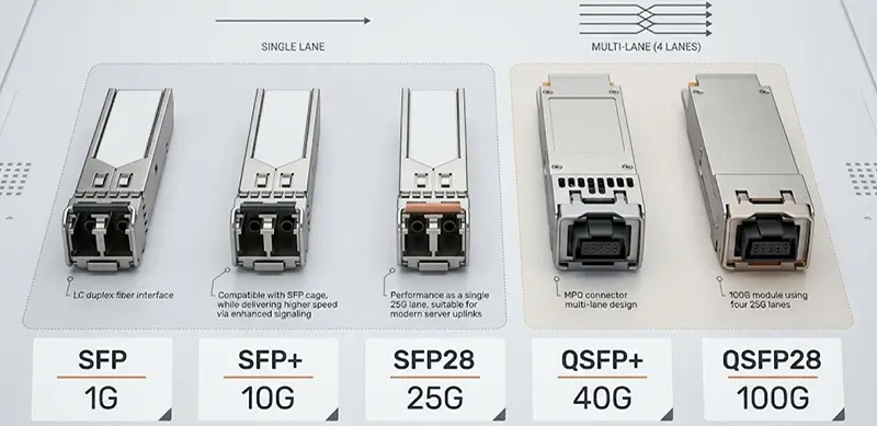 Cisco Switch Port SFP SFP+ SFP28 QSFP+ QSFP28