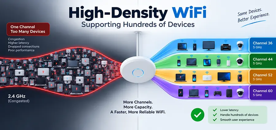 High-Density WiFi How to Support Hundreds of Devices