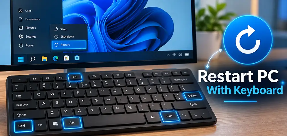 How to Restart a Computer With Keyboard