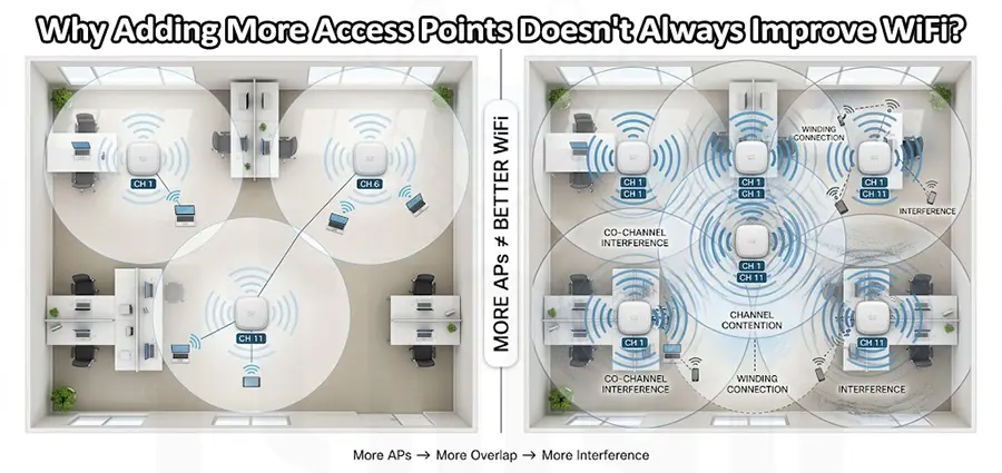 Why Adding More Access Points Doesn't Always Improve WiFi