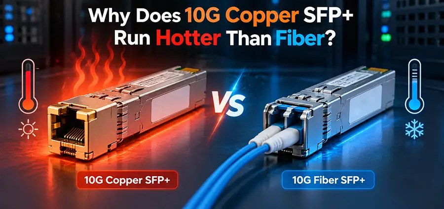 Why Does 10G Copper SFP+ Run Hotter Than Fiber