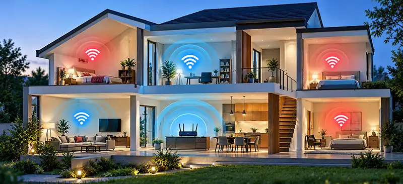 Why Is WiFi Coverage Weak in Large Houses